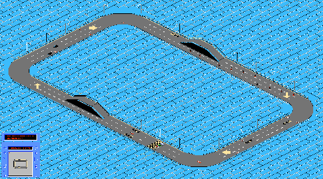 Thumbnail for a map of Track-09 for the NES game R.C. Pro-Am II.