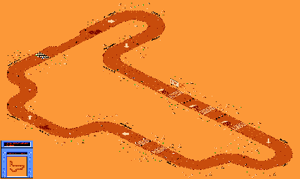 Thumbnail for a map of Track-22 for the NES game R.C. Pro-Am II.