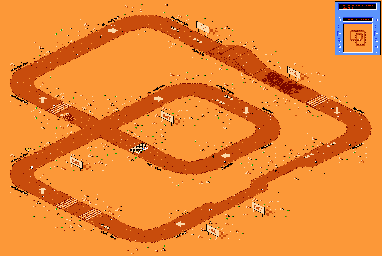 Thumbnail for a map of Track-23 for the NES game R.C. Pro-Am II.