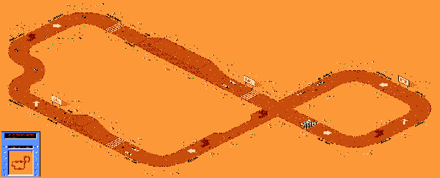 Thumbnail for a map of Track-24 for the NES game R.C. Pro-Am II.