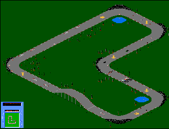 Thumbnail for a map of Track-28 for the NES game R.C. Pro-Am II.