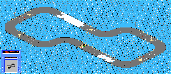 Thumbnail for a map of Track-29 for the NES game R.C. Pro-Am II.