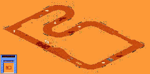 Thumbnail for a map of Track-30 for the NES game R.C. Pro-Am II.