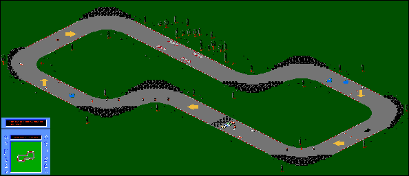 Thumbnail for a map of Track-31 for the NES game R.C. Pro-Am II.