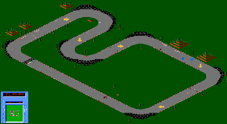 Thumbnail for a map of Track-34 for the NES game R.C. Pro-Am II.