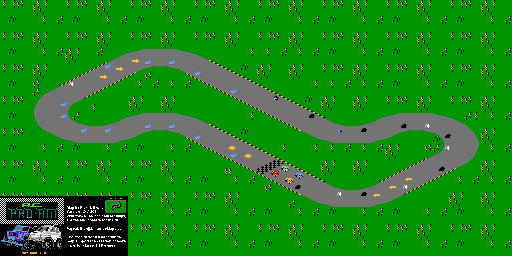 Thumbnail for a map of Level 10 for the NES game R.C. Pro-Am.
