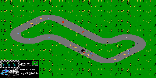 Thumbnail for a map of Level 11 for the NES game R.C. Pro-Am.