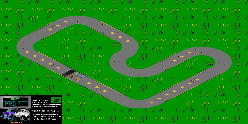 Thumbnail for a map of Level 15 for the NES game R.C. Pro-Am.