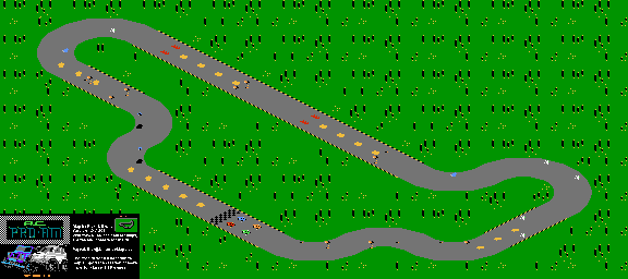 Thumbnail for a map of Level 17 for the NES game R.C. Pro-Am.