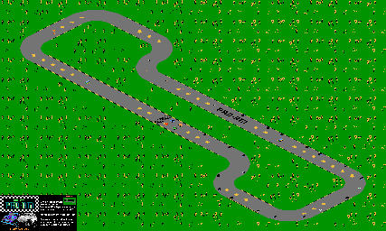 Thumbnail for a map of Level 19 for the NES game R.C. Pro-Am.