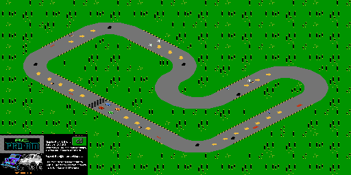 Thumbnail for a map of Level 21 for the NES game R.C. Pro-Am.