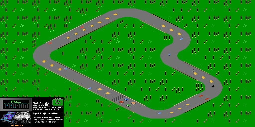 Thumbnail for a map of Level 23 for the NES game R.C. Pro-Am.