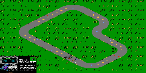 Thumbnail for a map of Level 3 for the NES game R.C. Pro-Am.