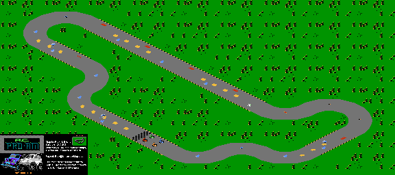 Thumbnail for a map of Level 6 for the NES game R.C. Pro-Am.