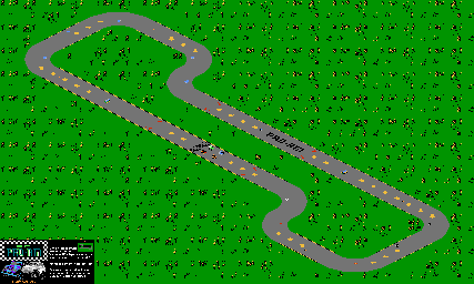 Thumbnail for a map of Level 7 for the NES game R.C. Pro-Am.