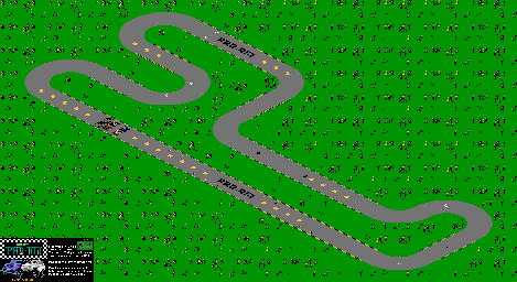 Thumbnail for a map of Level 8 for the NES game R.C. Pro-Am.