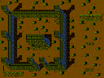 Thumbnail for a map of Church Grounds for the NES game Robin Hood: Prince Of Thieves.