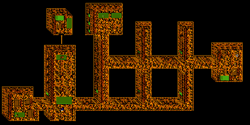 Thumbnail for a map of Dubois Manor for the NES game Robin Hood: Prince Of Thieves.