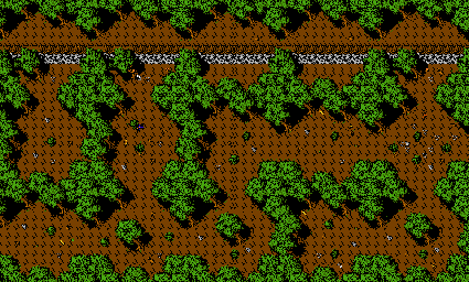 Thumbnail for a map of Hadrian's Wall for the NES game Robin Hood: Prince Of Thieves.