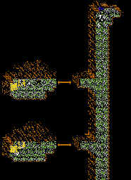 Thumbnail for a map of Mortianna's Lair for the NES game Robin Hood: Prince Of Thieves.