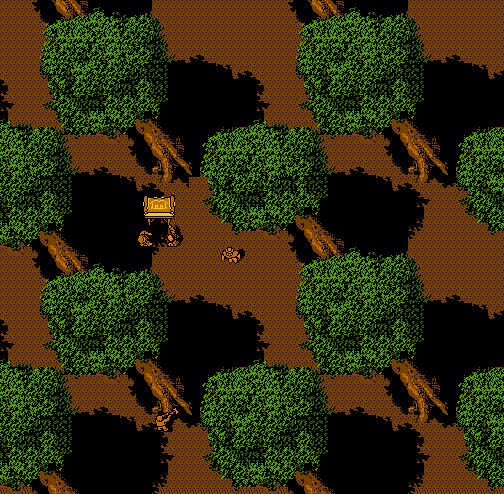 Thumbnail for a map of Robin's Camp for the NES game Robin Hood: Prince Of Thieves.