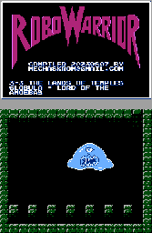 Thumbnail for a map of The Lands Of Temples Period 3-3 - Globula - Lord Of The Amoebas for the NES game RoboWarrior.