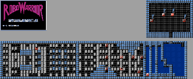 Thumbnail for a map of Oceania Period 6-1 for the NES game RoboWarrior.