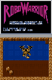 Thumbnail for a map of Outer City Period 7-3 - Lian - Lord Of Air for the NES game RoboWarrior.
