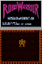 Thumbnail for a map of Regency Period 8-4 - Gholem - Lord Of Stone for the NES game RoboWarrior.