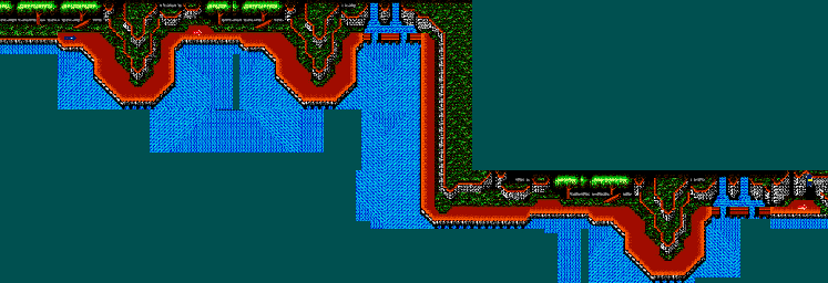 Thumbnail for a map of Violators Stage 5-1 for the NES game Rollergames.
