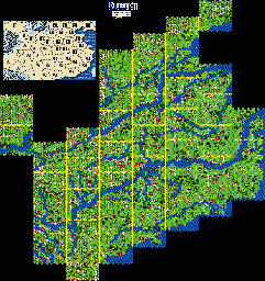 Thumbnail for a map of Battle Terrain for the NES game Romance Of The Three Kingdoms II.