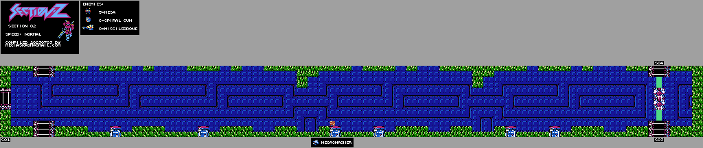 Thumbnail for a map of Section 02 for the NES game Section-Z.