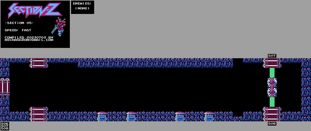Thumbnail for a map of Section 05 for the NES game Section-Z.