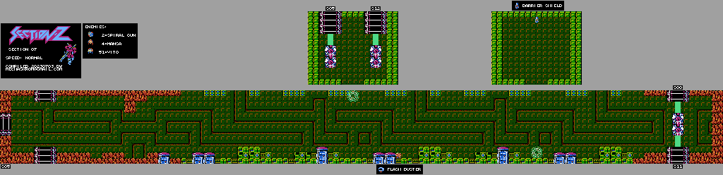 Thumbnail for a map of Section 07 for the NES game Section-Z.
