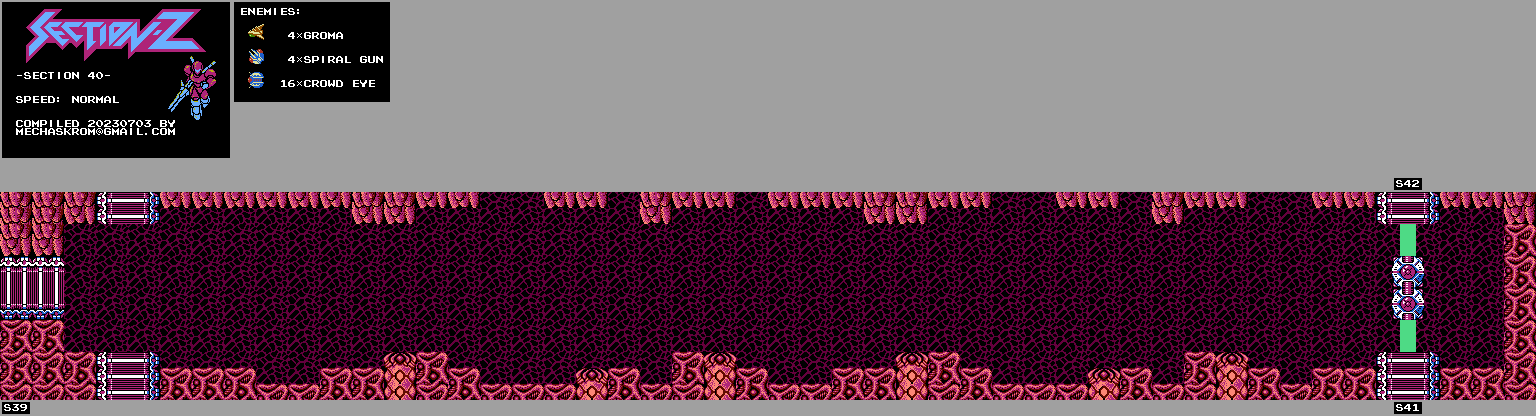 Thumbnail for a map of Section 40 for the NES game Section-Z.