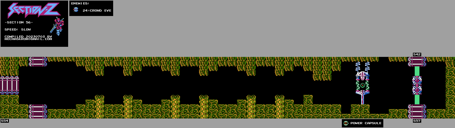 Thumbnail for a map of Section 56 for the NES game Section-Z.