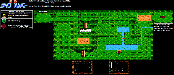 Thumbnail for a map of Area 1 for the NES game Seiken Psycho Calibur.