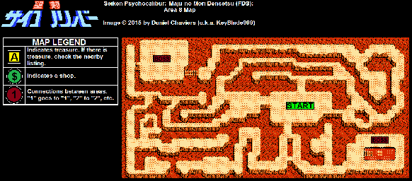 Thumbnail for a map of Area 8 for the NES game Seiken Psycho Calibur.