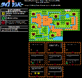 Thumbnail for a map of Starting Village for the NES game Seiken Psycho Calibur.