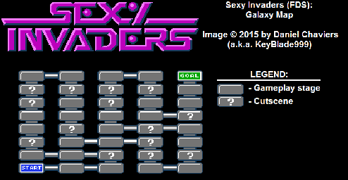 Thumbnail for a map of Galaxy for the NES game Sexy Invaders.