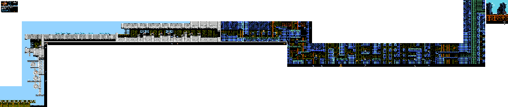 Thumbnail for a map of Stage 4 for the NES game Shadow Of The Ninja.