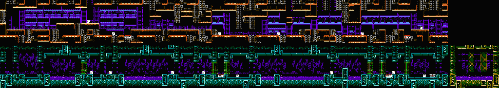 Thumbnail for a map of Area C: Submarine for the NES game Shatterhand.
