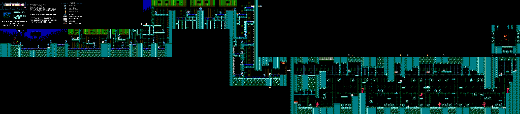 Thumbnail for a map of Area D: Filtration Plant (Enemies) for the NES game Shatterhand.