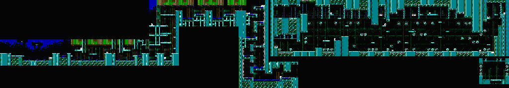 Thumbnail for a map of Area D: Filtration Plant for the NES game Shatterhand.