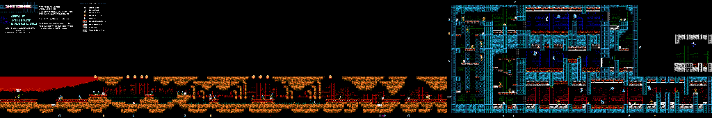 Thumbnail for a map of Area E: Anti-Gravity Research Center (Enemies) for the NES game Shatterhand.