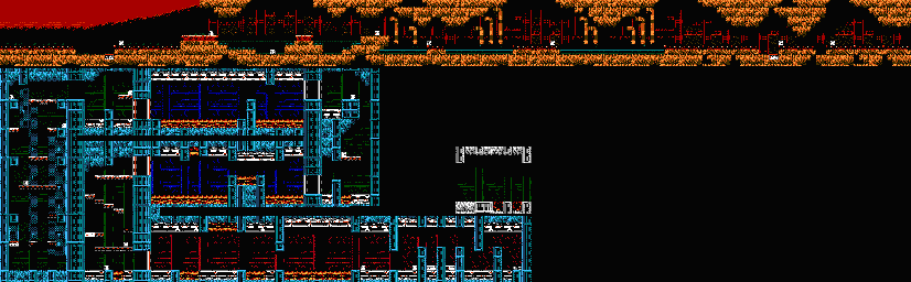 Thumbnail for a map of Area E: Anti-Gravity Research Center for the NES game Shatterhand.