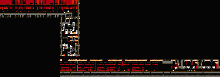 Thumbnail for a map of Area F: Ravaged City 1 for the NES game Shatterhand.