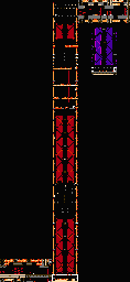Thumbnail for a map of Area F: Ravaged City 2 for the NES game Shatterhand.