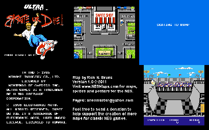 Thumbnail for a map of Freestyle for the NES game Skate Or Die!.