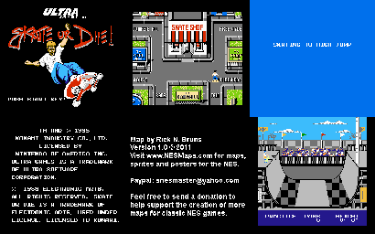 Thumbnail for a map of High Jump for the NES game Skate Or Die!.